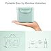Formula Dispenser - Ankou Portable Formula Powder Dispenser with Leveller - BPA Free Airtight Milk Powder Pot Box - Food Storage Container (Green 600ml)