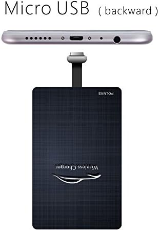 Polmxs mobile phone universal qi wireless charger,wireless car charger receiver patch, charging card for Android phone wireless charging(backward)