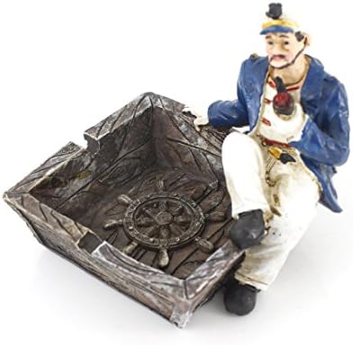 Cool Nautical Captain and Sailor Voyage Theme Ashtray for Home Decor (Captain)