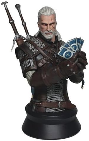 The Witcher 3: Wild Hunt Geralt Playing Gwent Mini Bust
