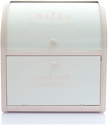 Harra Home 2 Tier Bread Box For Kitchen Counter Bread Bin Storage