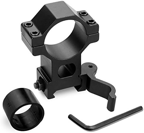 Picatinny Flashlight Mount, Modkin 25mm 30mm Gun Mount with QD Quick Release Cam Lock for 20mm Picatinny Weaver Rail (High profile)