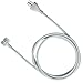 Pwr+ Ac Extension Cord for Apple Macbook Pro, Air, 1, 2, Mac, Mini, A1278, A1181, A1286, Ibook, G4, 922-9173 922-5463 Laptop Iphone Ipad Power Supply Adapter Volex Cable (Us 3 Prong)