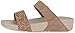 FitFlop Women's Lulu Popstud Slide Sandal Flip Flop, Desert Stone, 7 M US