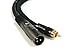 Monoprice XLR Male to RCA Male Cable - 10 Feet - Black, 16AWG Shielded Twisted Pair Oxygen-Free Copper Braid Conductors, E21 Gold Plated Connectors - Premier Series, 10ft