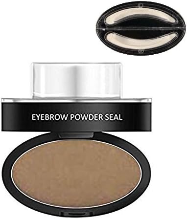 Hot Eyebrow Powder! Mjun Brow Stamp Powder Waterproof Natural Perfect Enhancer Eyebrow Eyebrows Enhancer (Soft Arched Shapes, Light Brown)