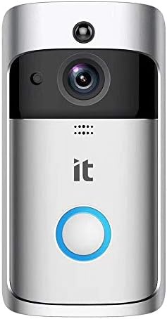 it Smart WiFi Door Bell Intruder Alert Instant Motion Detector Night Vision 2 Way Voice Communication Home Surveillance Camera 180' Surround Vision