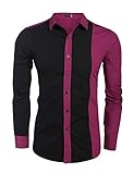 Coofandy Men's Long Sleeve Dress Shirts Casual Button-Down Shirts