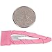 Elegant Pink 6 Ribbon Clips Gift Set - Grippingly Classy Snap Clip for Girls and Women - Best for Silky, Fine, Thin or Thick Hair - Holds Style Without Tearing or Pulling