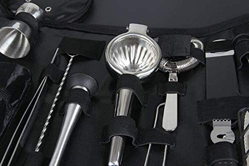 LTLWSH Boston Shaker Kit, Edelstahl Cocktail Shaker Set, Barmass, Barstössel, Barlöffel, Barsieb und Flaschenöffner – Bild 6