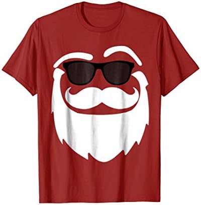 Cool Santa Claus Face Funny Christmas T-Shirt