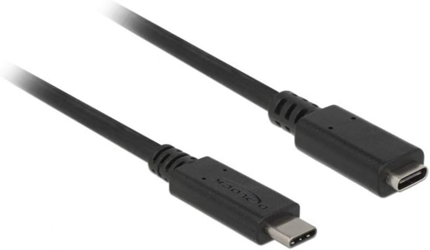 DeLock usb3.1 Gen1 USB Extension Cable - Digital/Data 85533, Black