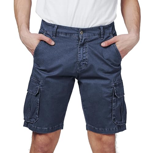 RE&X JEANS COUTURE Men's Shorts Comfortable Breathable Cotton Cargo Bermuda Shorts