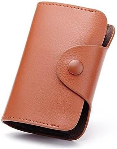 Cable Hunter® Genuine PU Leather Credit Card Holder Wallet (Brown)