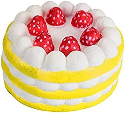 HUAKANG Squishy Squeezing Cake Scented Super Jumbo Scented Slow Rising Rare Fun Decompression Toys White
