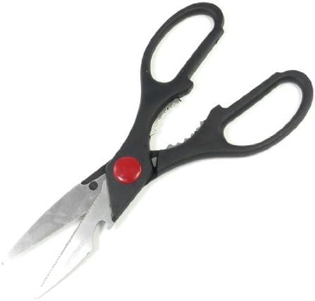 Dimart Black Handle Multifunction Stainless Steel Cutting Bread Fish Meat Scissor