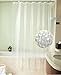 Sfoothome Heavy Duty 100% EVA 3D Effect Bath Curtain Waterproof Shower Curtain or Liner Stall,Clear 72 Inch Wide 78 Inch Long