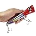 THKFISH Top Water Fishing Lures Saltwater Popper Lures Tuna Poppers GT Poppers Fishing Hard Lures Blue Red Yellow Blacksilver