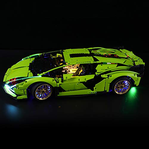 BRIKSMAX Led Lighting Kit for Technic Lamborghini Sián FKP 37 - Compatible with Lego 42115 Building Blocks Model- Not Include The Lego Set