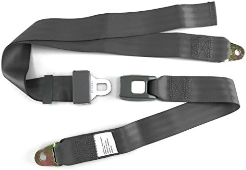 safeTboy STBSB2LSCH 2pt Charcoal Lap Seat Belt Standard Buckle - Each rzr uconnect street rod