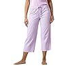 HUE womens Printed Knit Capri Sleep Pant Pajama Bottom, Lupine - Ladybug, Medium US HUE womens Printed Knit Capri Sleep Pant Pajama Bottom, Lupine - Ladybug, Medium US