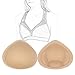 Bra Pads,Bra Insert Comfortable for Swimsuits, Workouts, Mastectomy(1 Pair)-T STREET (L, Beige)