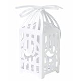 TALKING TABLES SOMETHING IN THE AIR BIRD 10-Pack Birdcage Favour Box with Ribbon and Bird Tag