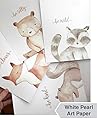 Woodland Nursery Wall Decor Art - 8x10 Unframed Set of 4 Prints - Forest Creatures Boy Girl Watercolor Quotes Animal Artwork Posters - Bear Fox Raccoon Squirrel