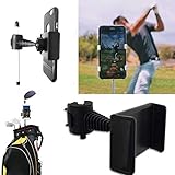 Golf Phone Holder Clip | Cell Phone Swing Recording Clip for Alignment Stick | Golf Accessories