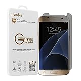 Galaxy S7 Screen Protector - iAnder Samsung Galaxy S7 Privacy Tempered Glass Screen Protector - 0.3mm thickness / 2.5D Rounded Edge / Industry 9H Hardness with Oleophobic Coating