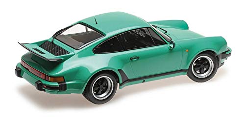 Minichamps Porsche 911 Turbo, Green 125066118 - 1/12 Scale Diecast Model Toy Car