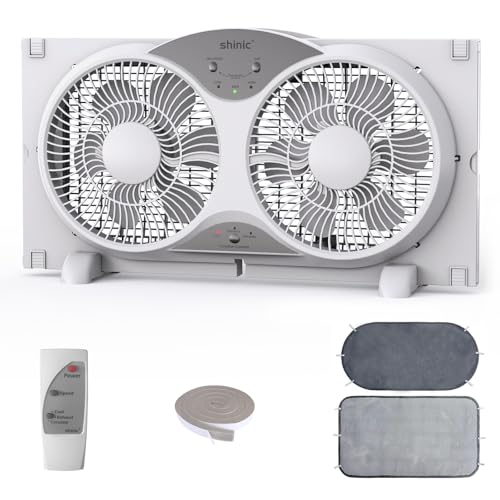 shinic 9-Inch Twin Window Fan
