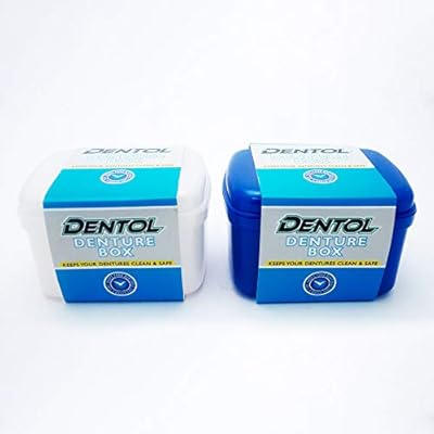 Caja de prótesis dental Dentol - Juego de dos: Amazon.es: Salud y cuidado personal
