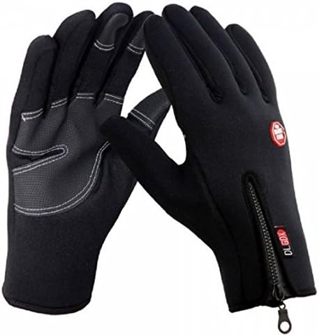 Outdoor Winter Sports Cycling Skiing Warm Touch Screen Gloves Black M by Ozone48