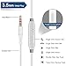 [2 Pack] Premium Aux Headphones/Earphones/Earbuds / 3.5mm Wired Headphones/Noise Isolating Earphones with Built-in Microphone Compatible with iPhone iPod iPad Samsung Android Phone & MP3 MP4thumb 2