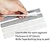 ACCRETION 1/2 Oz, 0.5 Oz, 90oz(180pcs), Grey, Wheel Weights. USA Made White Tape, Easy to Peel. Low Profile, 5.6 Lbs.