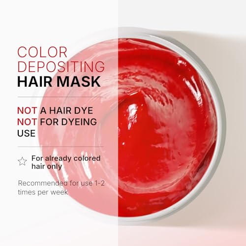 Karseell Color Depositing Conditioner, Red Hair Mask for Color-Treated Hair | Deep Repair Treatment, Color Boosting, Hydrates and Enhances Red Tones for Color-Treated Hair 500ml