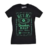 Womens Hes My Drunker Half Funny Couples Saint Patricks Day Drinking T shirt