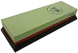 Seido 120/400 Grit Combination Corundum Whetstone Knife Sharpening Stone / Premium Waterstone Knife Sharpener
