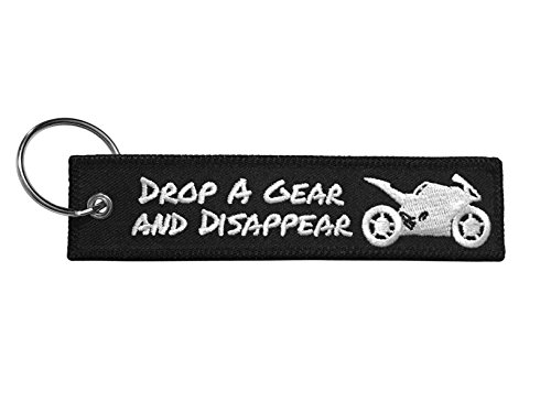 Moto Loot Keychain for Motorcycles, Scooters, Cars and Gifts (Drop a Gear and Disappear)