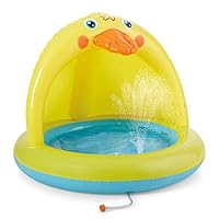 XFlated Shade Baby Pool, Sprinkle and Splash Play Pool, Outdoor Duck Bathtub of 39 Inches