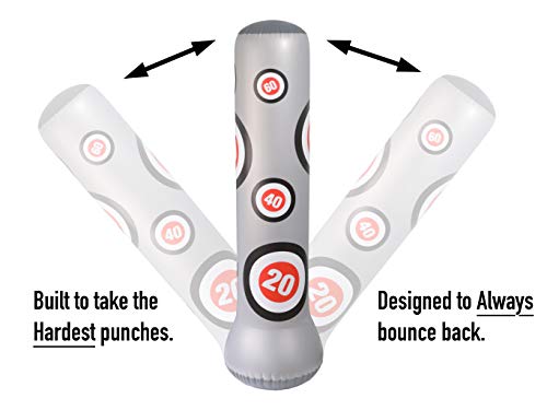 image for 12th Round Sports | Heavy Duty Inflatable Fitness Punching Bag | Activ