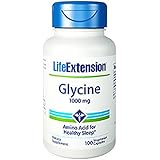 Life Extension Glycine Vegetarian Capsules, Mg, 100 Count