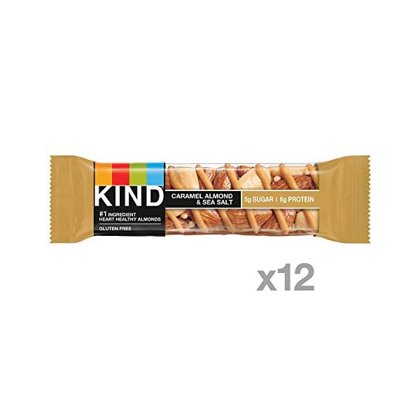 KIND Bars, Caramel Almond & Sea Salt, Gluten Free, Low Sugar Toya Beauty