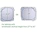 Windshield Sun Shade Suv Sunshade Car Minivan Truck Accessories Easy-Select Size Chart with Your Vehicle Windshield Universal Luxurious-210T Car Sun Shade Car Window Shade UV and Heat Reflector 2pc