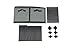 Homebi 4-Drawer Storage Chest Shelf Unit Storage Cabinet Multi-Bin Organizer with Removable Non-Woven Fabric Bins in Grey,25