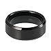 iTungsten 6mm 8mm Black Tungsten Carbide Rings for Men Women Wedding Band Matte Finish Beveled Edges Comfort Fit