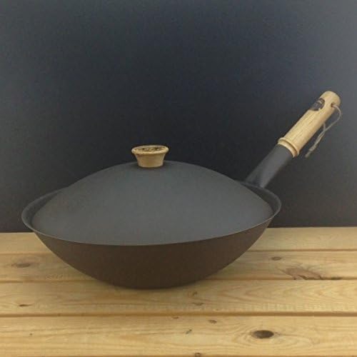 Netherton Foundry 13" (33cm) Spun iron wok with lid