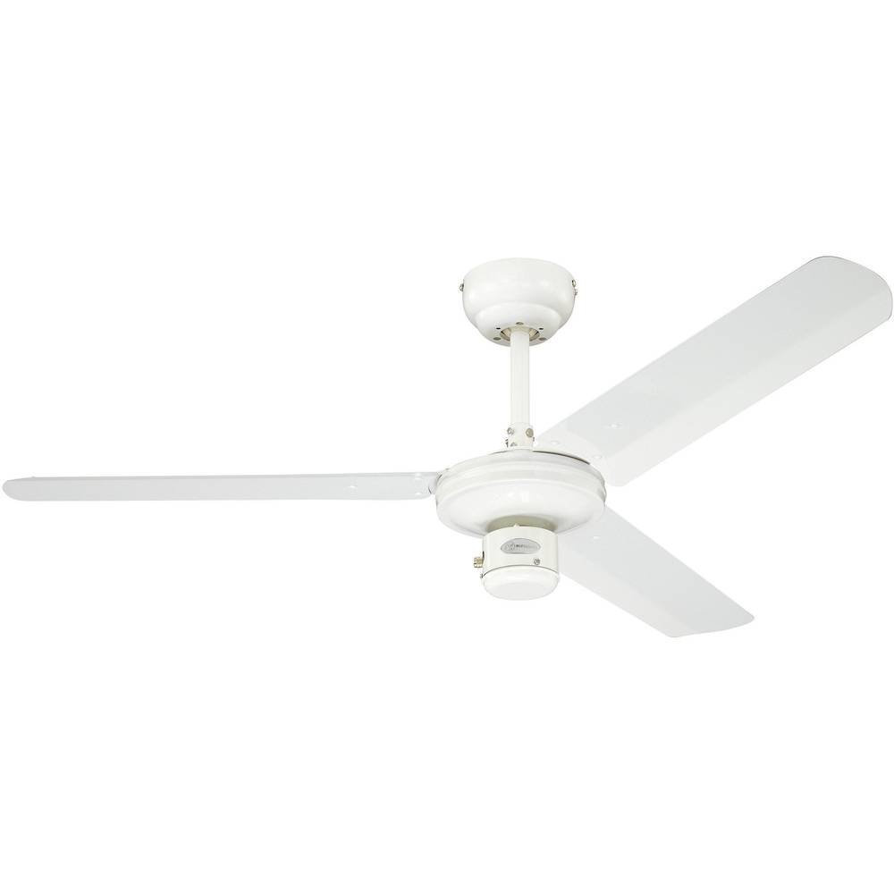 78274 Capitol 105 cm Brushed Steel Indoor Ceiling Fan, Light Kit with Opal Frosted Glass — image 1