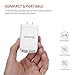 Yoobao US Portable 4 Port USB Wall Charger Plug Multi USB Charger Phone Charging Block Adapter Compatible iPhone X/ 8 Plus/ 8, iPad, Samsung Galaxy, Nexus 6P/ 5X, and Most Digital Devices - White